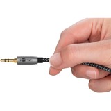 goobay Plus Audio adapterkabel 3,5 mm jack > 2x stereo-cinch Zwart/zilver, 5 meter