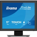 iiyama ProLite T1732MSC-B2S 17" touchscreen monitor Zwart, VGA, HDMI, DisplayPort, Audio, Touchscreen