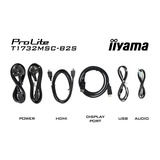 iiyama ProLite T1732MSC-B2S 17" touchscreen monitor Zwart, VGA, HDMI, DisplayPort, Audio, Touchscreen
