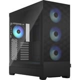 Pop XL Air RGB Black TG Clear Tint big tower behuizing