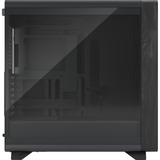 Fractal Design Summit Blackout TG midi tower behuizing Zwart | 2x USB-A | 1x USB-C | Tempered Glass