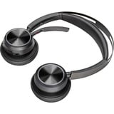 HP Poly Voyager Focus 2 USB-C on-ear headset Incl. USB-C/A Adapter + Oplaadstandaard