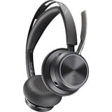 HP Poly Voyager Focus 2 USB-C on-ear headset Incl. USB-C/A Adapter + Oplaadstandaard