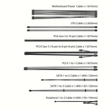 ASUS Prime Gold modulaire 850 watt voeding  Wit, 1x 12V-2x6, 3x PCIe