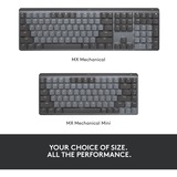 Logitech MX Mechanical toetsenbord Zwart, US-International lay-out (QWERTY), 100%, Bluetooth