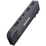 Sitecom 6-in-2 MacBook Pro Multiport Hub dockingstation Zwart