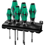 Wera 367/6 TORX HF-schroevendraaierset Kraftform Plus + Rek Zwart/groen, 6‑delig