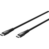 goobay Supersoft USB-C kabel Zwart, 3 meter