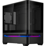 ASUS Prime AP202 midi tower behuizing Zwart | 2x USB-A | 1x USB-C | RGB | Tempered Glass