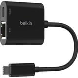 Belkin USB-C/Ethernet- en oplaadadapter (100 W) Zwart