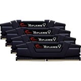 G.Skill 128 GB DDR4-3200 Quad-Kit werkgeheugen Zwart, F4-3200C16Q-128GVK, Ripjaws V, XMP