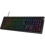 HyperX Alloy Rise RGB gaming toetsenbord Zwart, FR lay-out (AZERTY), HyperX Red, 100%