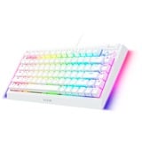 Razer BlackWidow V4 75% RGB mechanisch gaming toetsenbord Wit, US lay-out (QWERTY), Razer Orange, 75%, Hot-swappable