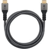 goobay Plus High-Speed HDMI-kabel met Ethernet Grijs, 1 meter