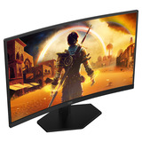 AOC C27G42FE 27" curved gaming monitor Zwart/rood, 1x DisplayPort, 1x HDMI, 180 Hz