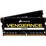 Corsair 32 GB DDR4-3200 (2x 16 GB) Kit laptopgeheugen Zwart, CMSX32GX4M2A3200C22, Vengeance