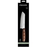 Fiskars Norr Santoku mes 16 cm Bruin/roestvrij staal, Duits rvs | FSC-gecertificeerde handgreep esdoornhout