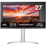 LG 27UP850K-W 27" 4K UHD monitor Zwart, HDMI, DisplayPort, USB-C