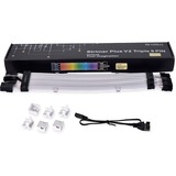 Lian Li Strimer Plus V2 - 3x 8-pin PCIe verlengkabel 0,3 meter, RGB leds