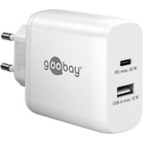 goobay 65W GaN USB-C PD Dual Fast Charger Wit