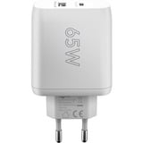 goobay 65W GaN USB-C PD Dual Fast Charger Wit