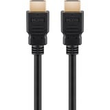 goobay Ultra High-Speed HDMI 2.1 kabel met Ethernet Zwart, 1,5 meter