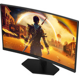AOC C27G42ZE 27" curved gaming monitor Zwart/rood, HDMI, DisplayPort, 260 Hz OC