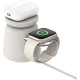 Belkin BoostCharge Pro 2-in-1 draadloos laadstation met MagSafe (15 W) Beige