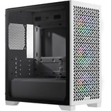 Cooler Master  mini tower behuizing Wit | 1x USB-A | 1x USB-C | RGB | Window