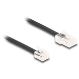 DeLOCK RJ-45 naar RJ-11 telefoonkabel Zwart, 3 meter