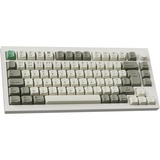 Keychron Q1 Max-P1 QMK, toetsenbord Wit, BE Lay-out, Gateron Jupiter Red, RGB leds, 75%, Hot-swappable, Bluetooth, 2.4GHz