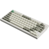 Keychron Q1 Max-P1 QMK, toetsenbord Wit, BE Lay-out, Gateron Jupiter Red, RGB leds, 75%, Hot-swappable, Bluetooth, 2.4GHz