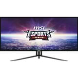 MSI MAG401QR 40" UltraWide gaming monitor Zwart, 2x HDMI, DisplayPort, 2x USB-A, USB-B, USB-C, 155 Hz
