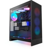 NZXT H7 Flow RGB midi tower behuizing Zwart | 2x USB-A | 1x USB-C | RGB | Tempered Glass