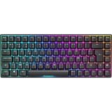 Sharkoon SKILLER SGK50 S3, gaming toetsenbord Zwart, BE Lay-out, Gateron Yellow, RGB leds, Hot-swappable, 75%