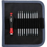 Wiha Schroevendraaier met wisselschachtenset SYSTEM 4, 12-delig Zwart/rood, incl. roletui