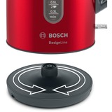 Bosch DesignLine Waterkoker TWK4P434 Rood/grijs, 1,7 l