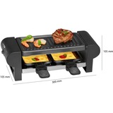 Clatronic RG 3592 Raclette grill gourmetstel Zwart/zilver