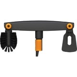 Fiskars QuikFit dakgootreiniger gehoekte bezem Zwart/oranje, 1001414