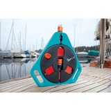 GARDENA Classic roll-fix, platte slang in cassette slanghaspel Turquoise/oranje, 757-20, 20 m