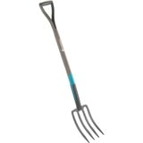 GARDENA NatureLine Spitvork Houtkleur/turquoise, 17002-20