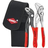 KNIPEX Mini-tangenset in gereedschapsriemtas 002072V Rood/zwart, 2-delig