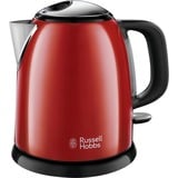 Russell Hobbs Colours Plus+ Flame Red mini waterkoker Rood, 1 l