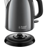 Russell Hobbs Colours Plus+ Storm Grey mini waterkoker Grijs, 1 l