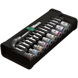 Wera 8100 SA 11 Zyklop Metal-ratelset, 28‑delig gereedschapsset Omschakelpal, 1/4"-aandrijving