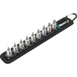 Wera Riem A3 Torx HF Zyklop Bitmoerenset met houderfunctie, 1/4" aandrijving dopsleutel Zwart/zilver