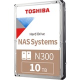 Toshiba N300, 10 TB harde schijf SATA/600, 24/7, HDWG11AEZSTA, Retail