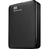 WD Elements Portable, 2 TB externe harde schijf Zwart, WDBU6Y0020BBK-WESN, Micro-USB-B 3.2 (5 Gbit/s)