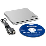 Hitachi-LG Data Storage GP70NS50 externe dvd-brander Zilver, M-Disc	