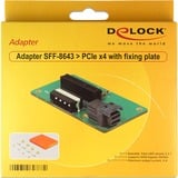 DeLOCK Adapter SFF-8643 > PCIe x4 met bevestigingsplaat converter 